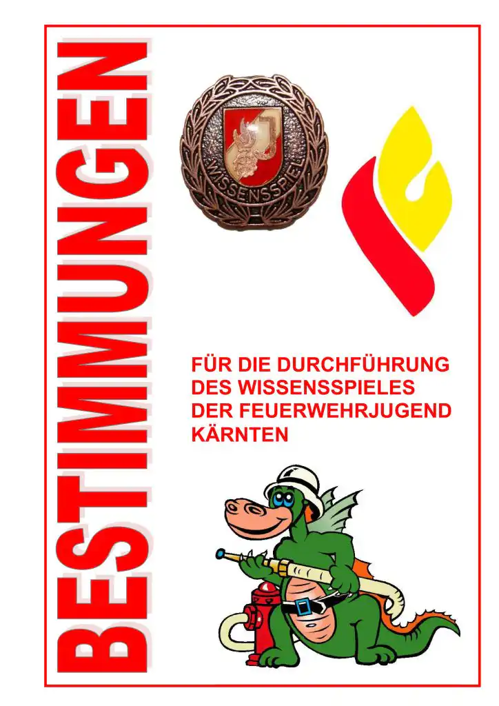 Bestimmungen für das Wissensspiel der Feuerwehrjugend