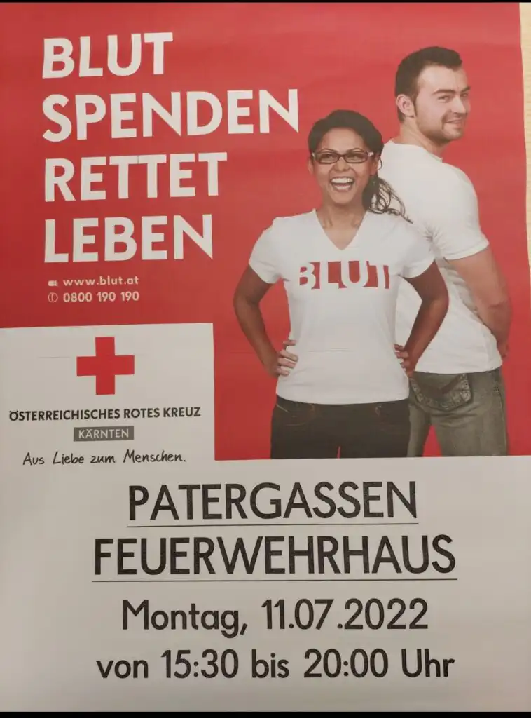 Blutspendeaktion in Patergassen