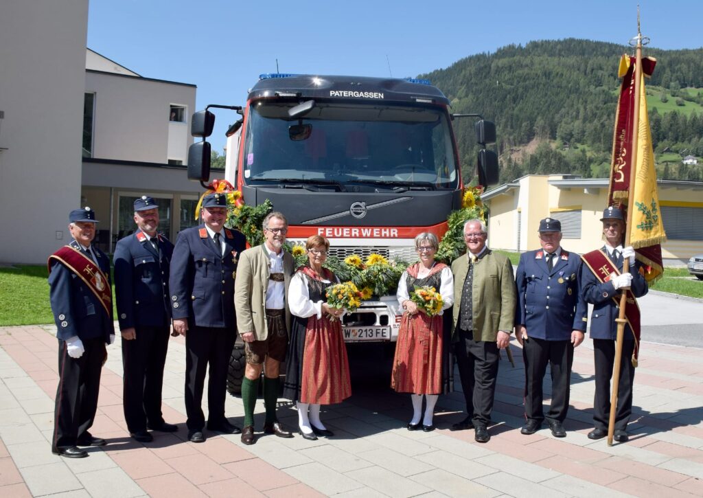 Sommerfest der Freiwilligen Feuerwehr Patergassen mit Fahrzeugsegnung LFA