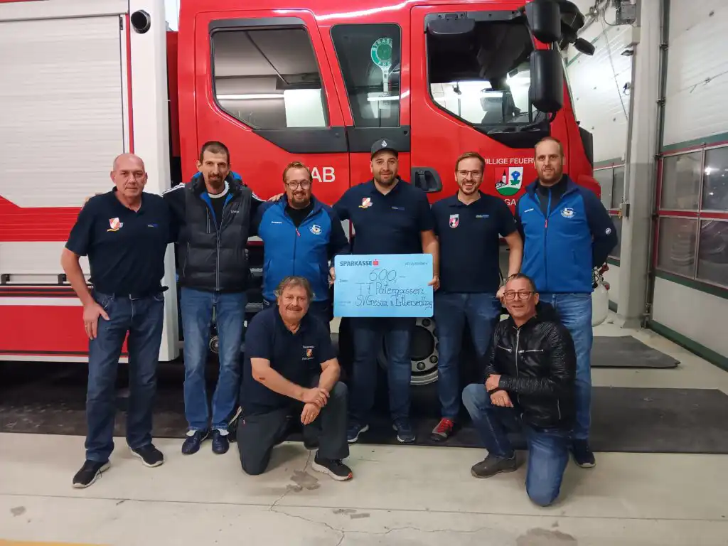 Scheckübergabe des SV Gnesau