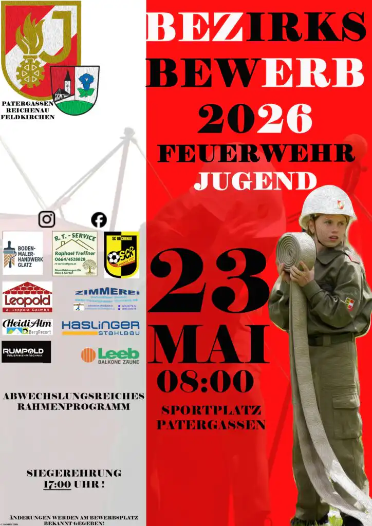 Bezirksbewerb der Feuerwehrjugend Feldkirchen 2026